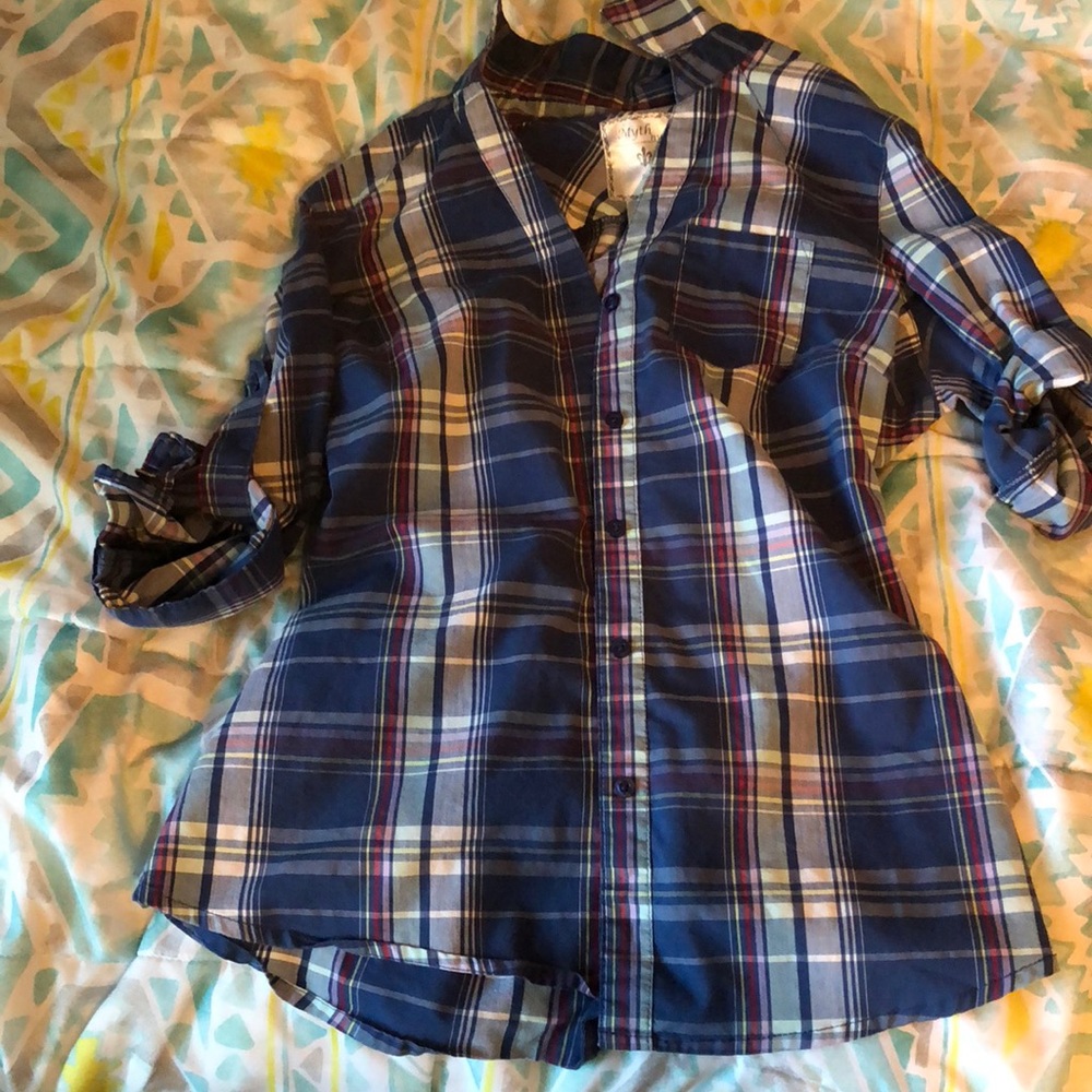 Flannel Button down top